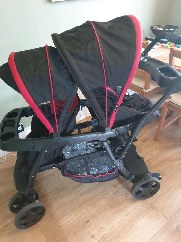pushchair with buggy board built in
